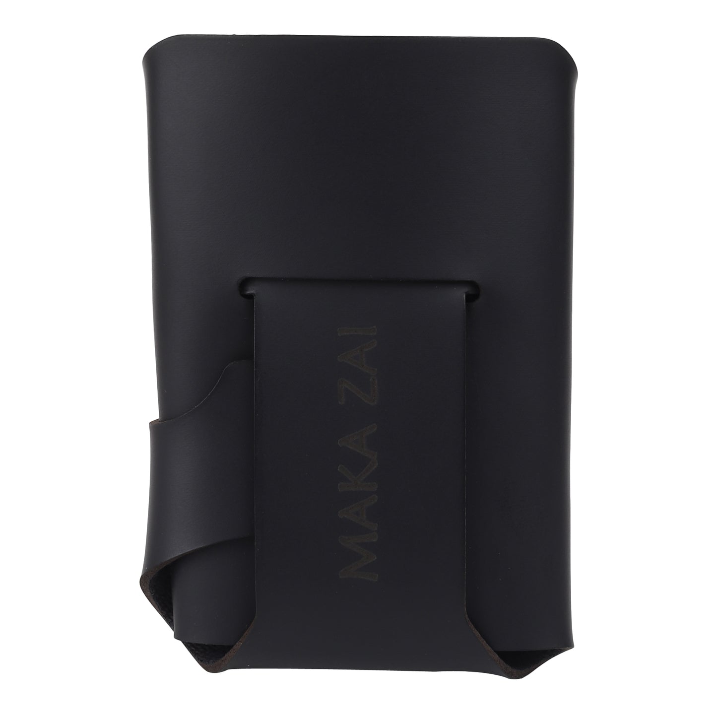 Bomber Black Ultra-Slim Vegan Leather Unisex Wallet & Card Holder for Men & Women| Atom Edition by MAKA ZAI