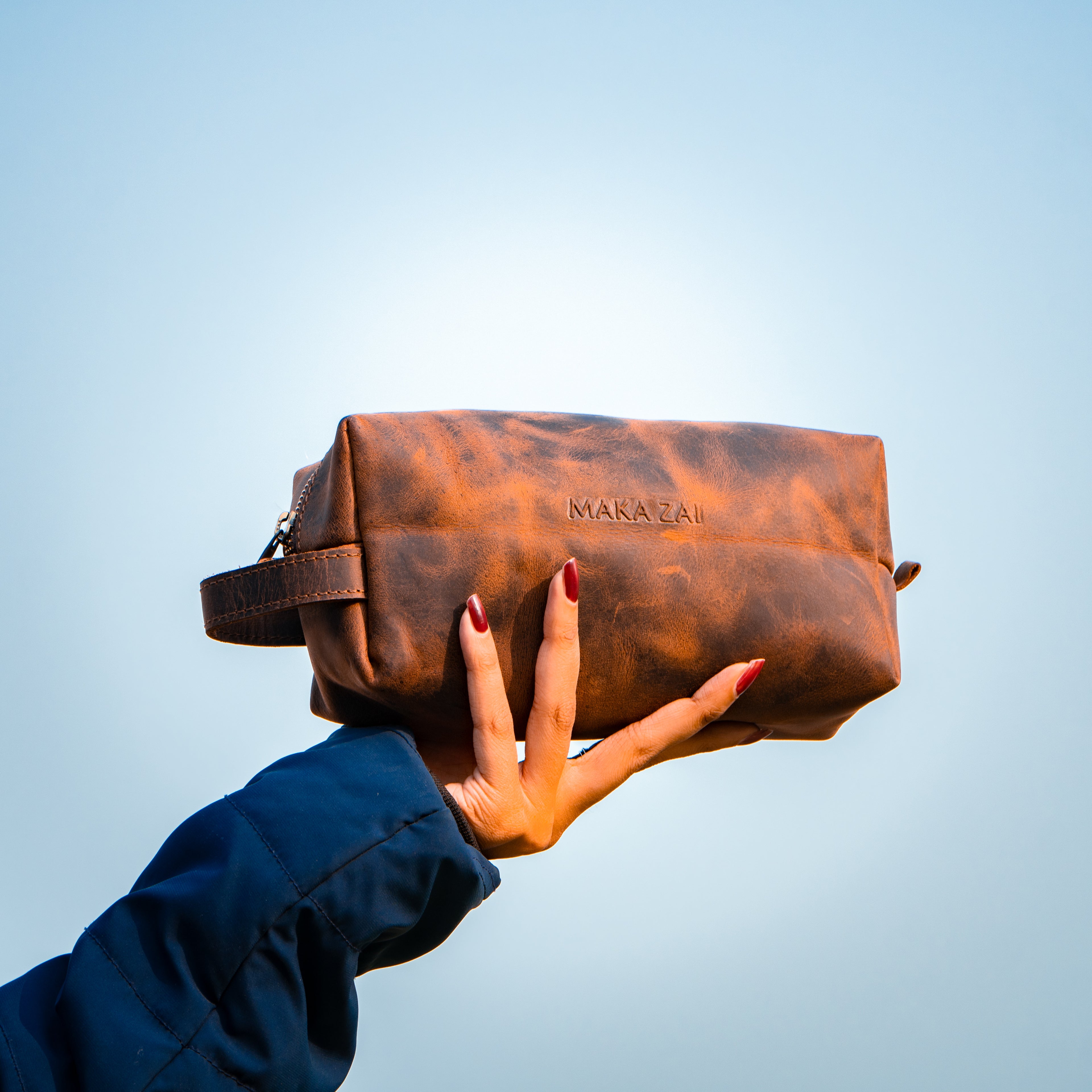 Toiletry Bag | Vintage Hunter Leather
