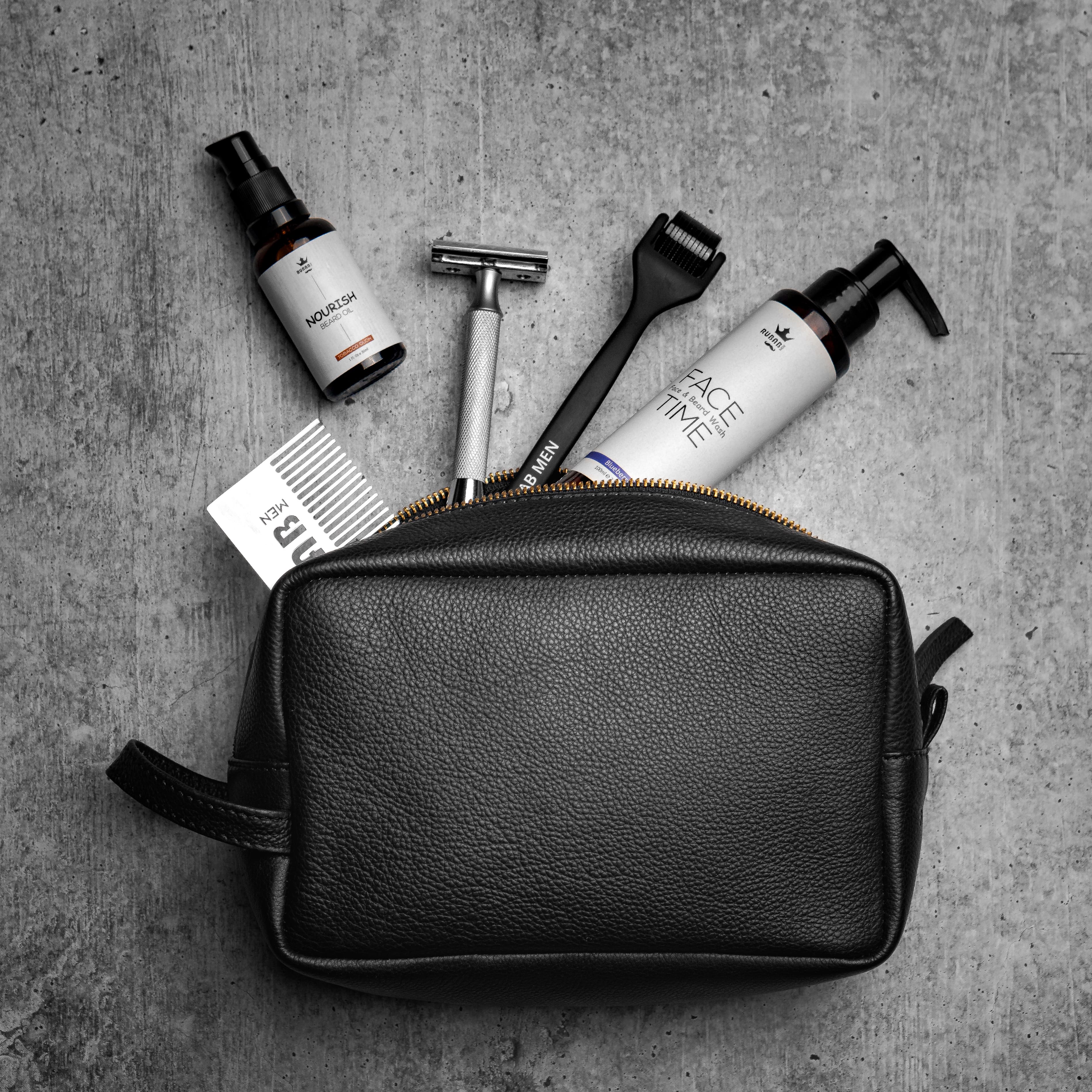 Toiletry Bag | Genuine Bomber Leather
