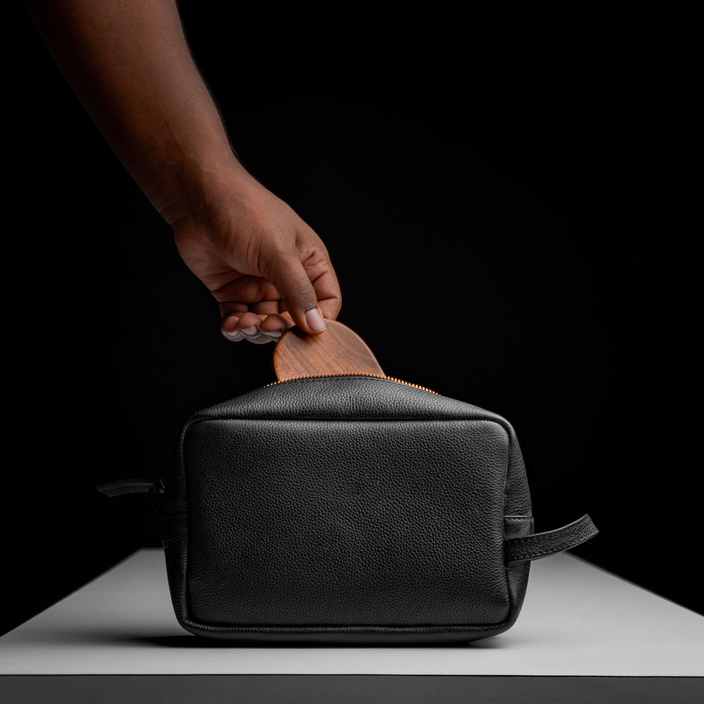 Toiletry Bag | Genuine Bomber Leather