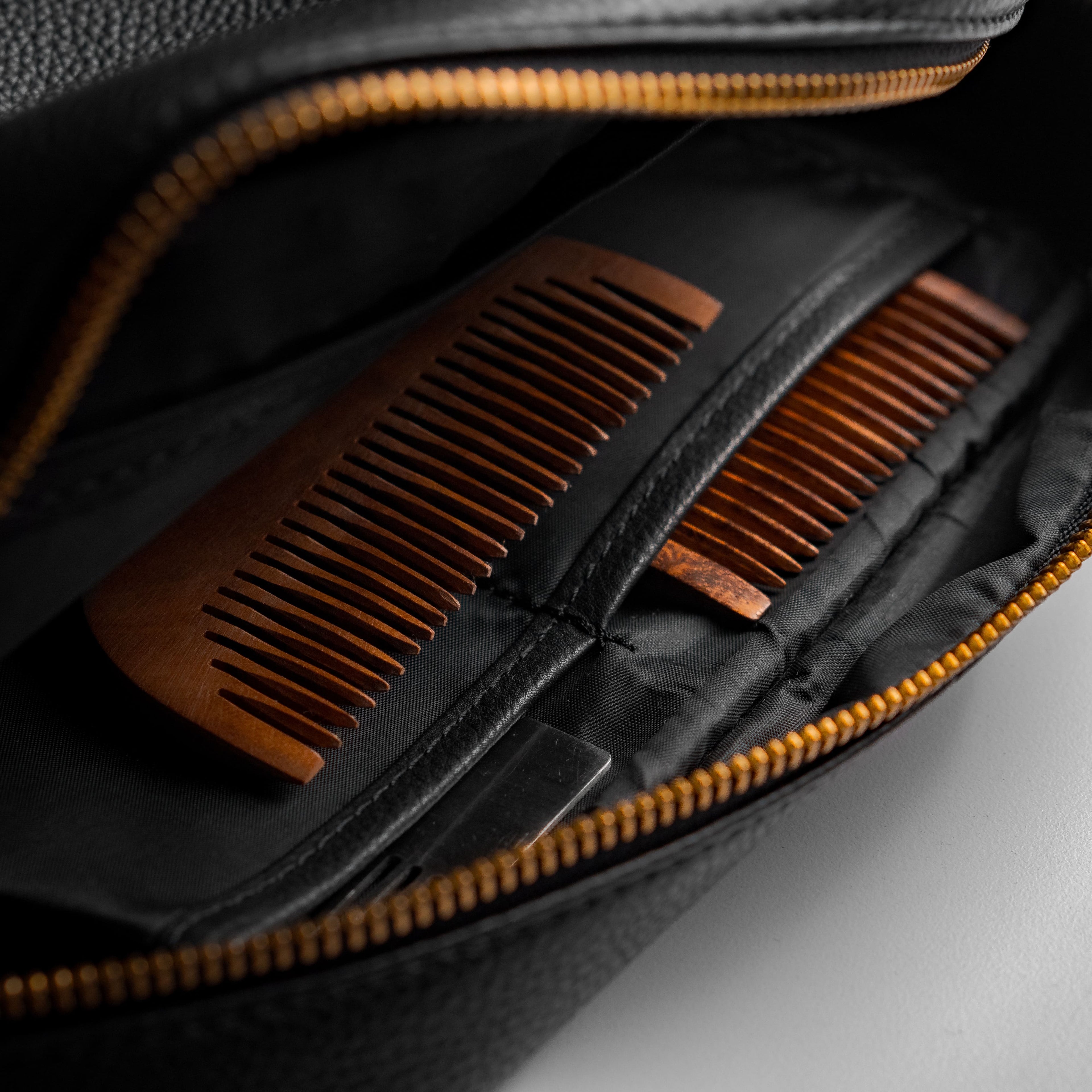 Toiletry Bag | Genuine Bomber Leather