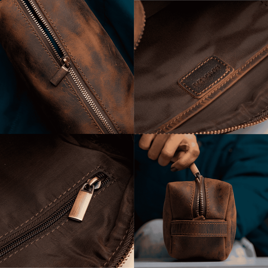 Toiletry Bag | Vintage Hunter Leather