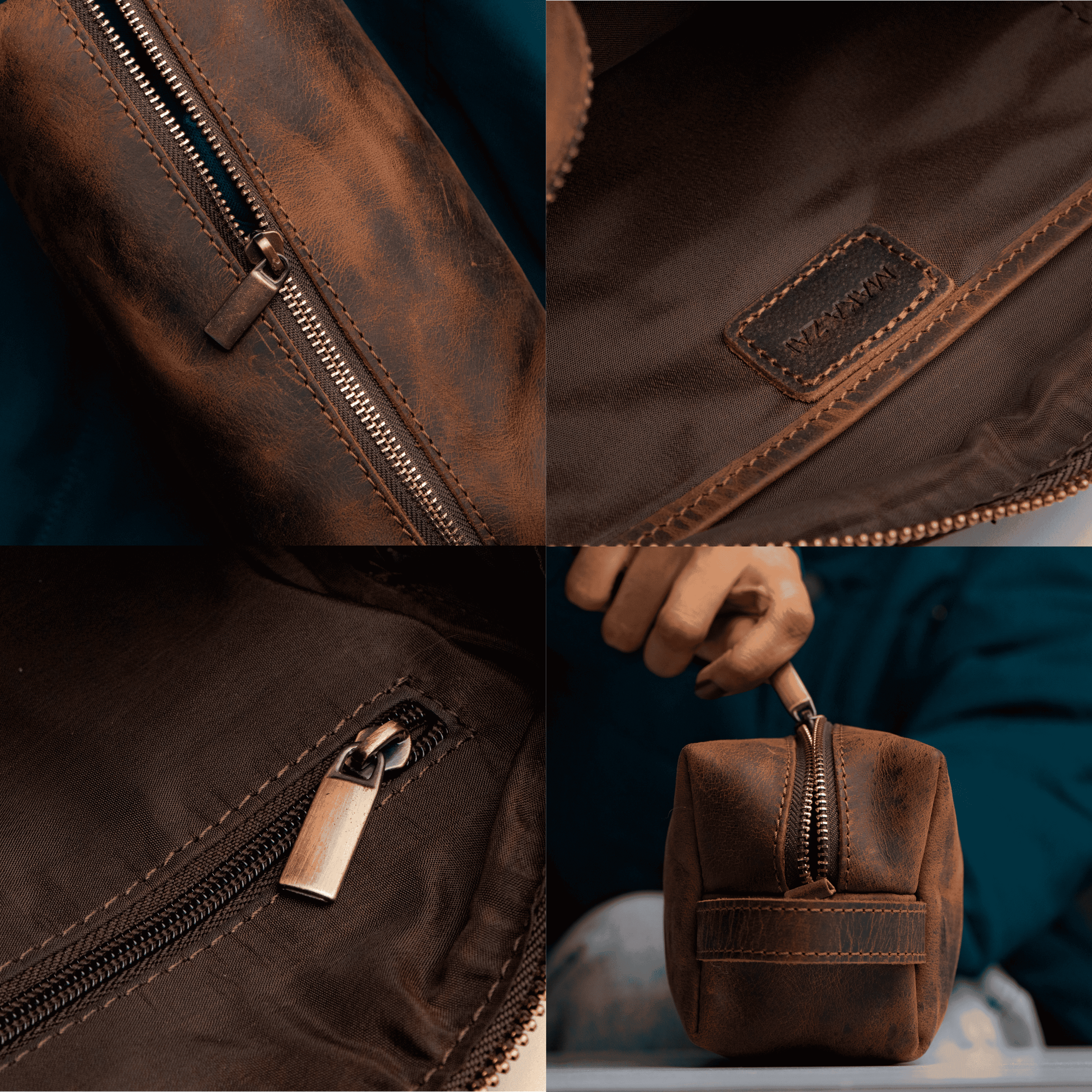 Toiletry Bag | Vintage Hunter Leather